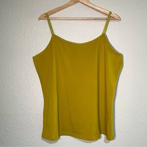 Lane Bryant Tank Top Color Yellow Mustard Size 14/16 stretch cotton